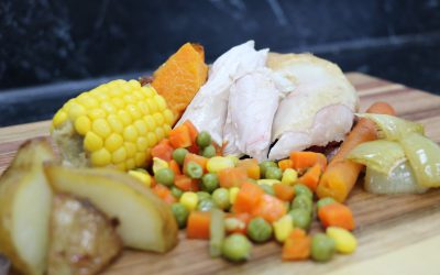 Roast Chicken & Vegetables for one
